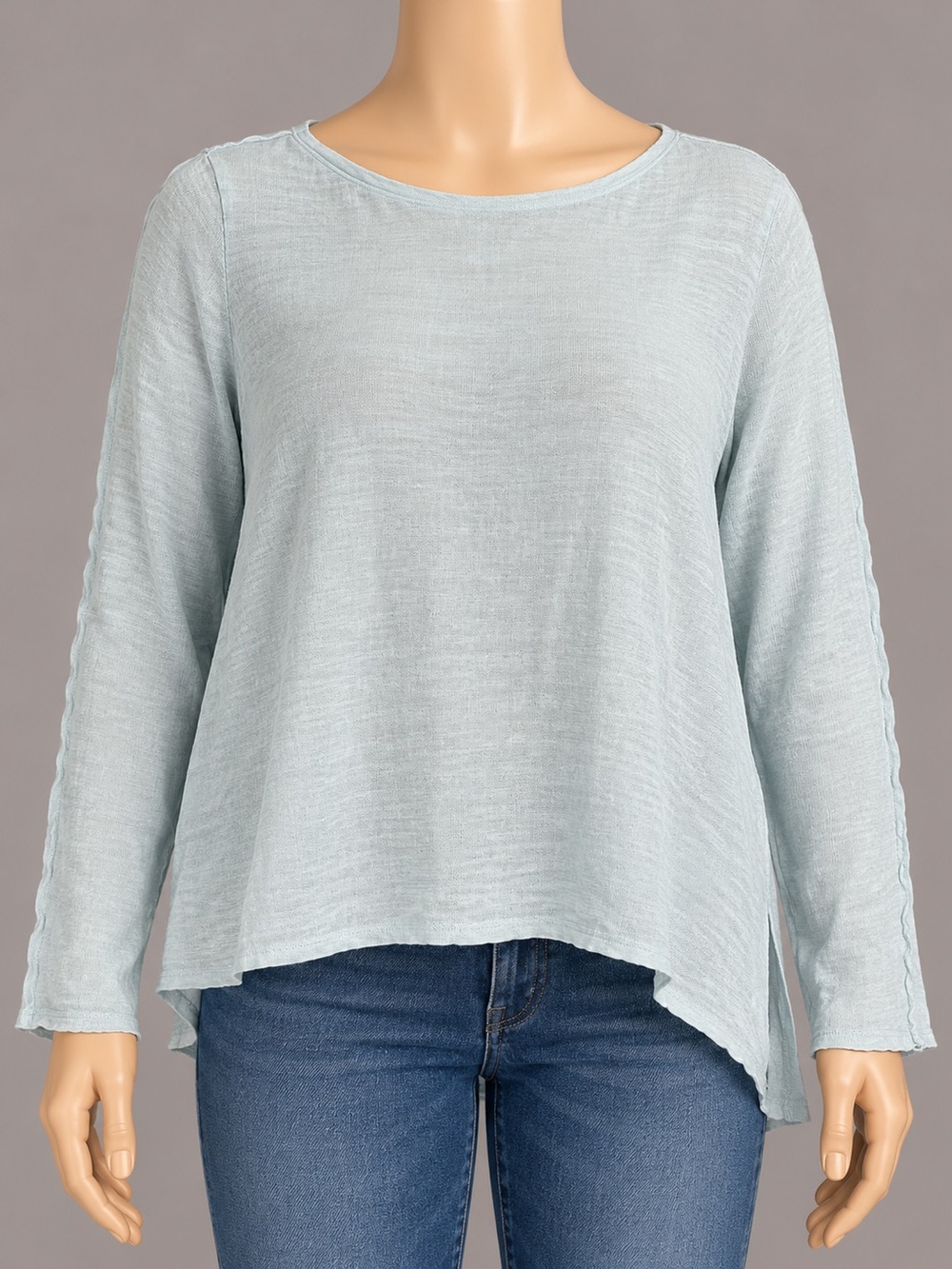 Vince 100% Linen Lightweight Blouse Long Sleeve Large